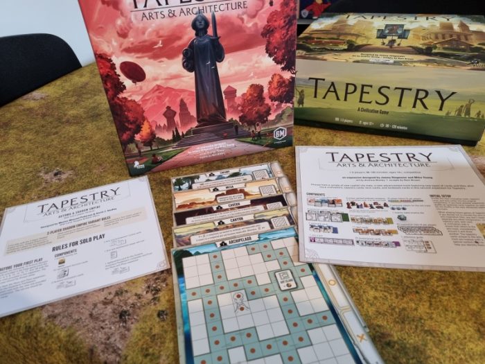 Tapestry expansion Arts and Architecture Board Game Extras